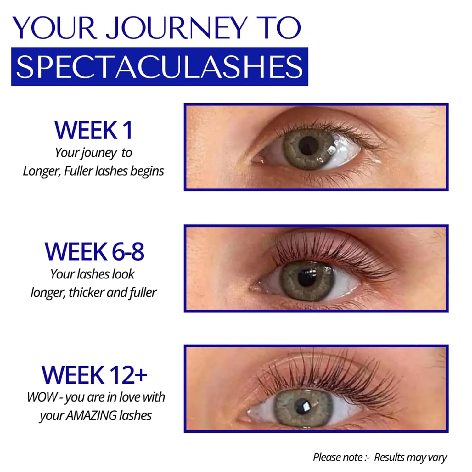 SPECTACULASH Lash Serum 8 Ml | Eyelash Growth Serum for Eyelash Growth & Thickness | Free of Prostaglandins, Safe for Sensitive Eyes | Peptide Formula Long Lashes | 6 Months Treatment